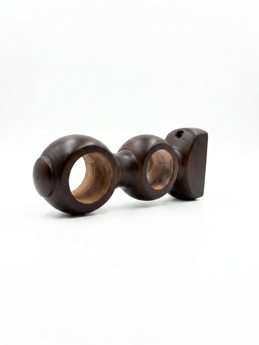 Curtain Rod Fitting Bracket 53508 Wooden Double